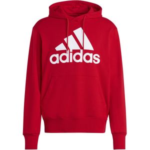 adidas - Sportswear Essentials French Terry Big Logo Hoodie - Rood - Katoen