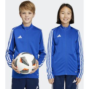 adidas - Tiro 23 League - Trainingsjack - Blauw Wit - 100% Gerecycled Polyester