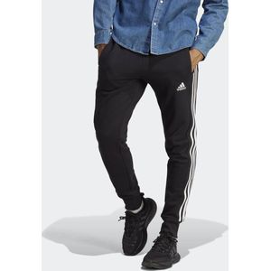 adidas Sportswear Essentials French Terry Tapered Cuff 3-Stripes Broek - Heren - Zwart