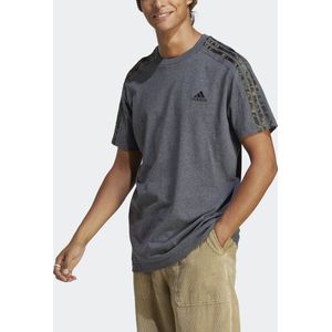 adidas Sportswear Essentials Single Jersey 3-Stripes T-shirt - Heren - Grijs