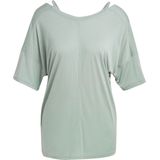Adidas Yoga St O T-shirt Met Korte Mouwen Groen S Vrouw