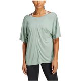 Adidas Yoga St O T-shirt Met Korte Mouwen Groen S Vrouw