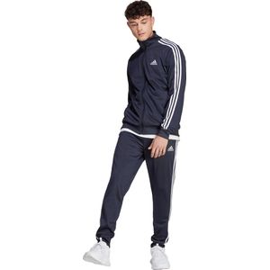adidas Sportswear Basic 3-Stripes Tricot Trainingspak - Heren - Blauw- S