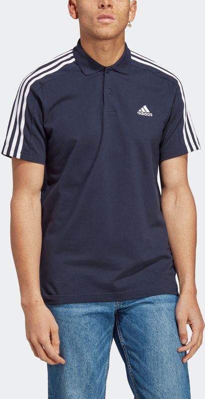adidas - Poloshirt - Wit - 100% Katoen - Zijsplitten aan de Zoom
