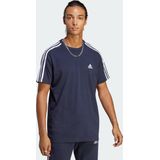 adidas Sportswear Essentials Single Jersey 3-Stripes T-shirt - Heren - Zwart