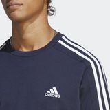 adidas Sportswear Essentials Single Jersey 3-Stripes T-shirt - Heren - Zwart