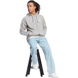 adidas - Essentials French Terry 3-Stripes - Ritshoodie - Grijs