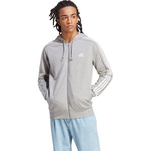 Essentials French Terry 3-Stripes Full-Zip Hoodie