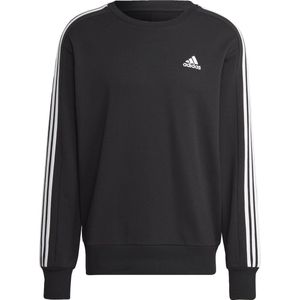 adidas Sportswear Essentials French Terry 3-Stripes Sweatshirt - Heren - Zwart