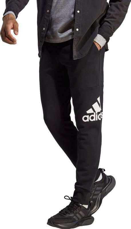 adidas Sportswear Essentials French Terry Tapered Cuff Logo Broek - Heren - Zwart