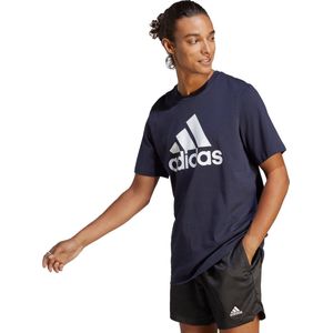 adidas - Sportswear Essentials Big Jersey T-shirt - Blauw - Katoen