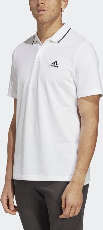 adidas - Essentials Piqué Small Logo - Poloshirt - Wit