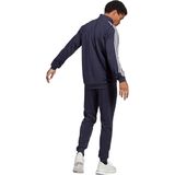 adidas - Sportswear Basic 3-Stripes - Trainingspak - Blauw - 52% Katoen / 48% Gerecycled Polyester
