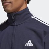 adidas - Sportswear Basic 3-Stripes - Trainingspak - Blauw - 52% Katoen / 48% Gerecycled Polyester