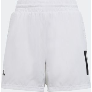adidas Jongens Club Tennis 3-Stripes Shorts, White, 7-8 Years
