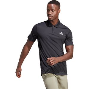 adidas Performance Club 3-Stripes Tennis Poloshirt - Heren - Zwart