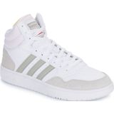 adidas Hoops 3.0 Mid Lifestyle Basketbal Classic Vintage Sneakers voor heren, Ftwr Wit Metaal Grijs One, 44.50 EU