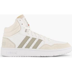 adidas Hoops 3.0 Mid Sneakers voor volwassenen, uniseks, Ftwr White Metal Grey One, 42 2/3 EU