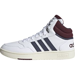 adidas Sportswear Hoops 3.0 Mid Lifestyle Basketball Classic Vintage Schoenen - Unisex - Wit- 45 1/3