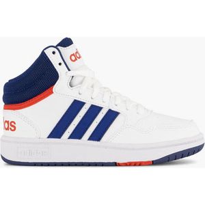 adidas Hoops Mid 3.0 K uniseks-kind Sneaker, ftwr white/victory blue/better scarlet, 28 EU
