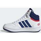 adidas Hoops Mid 3.0 K Kinderschoenen, uniseks, Ftwbla Azuvic Escmej, 33 EU