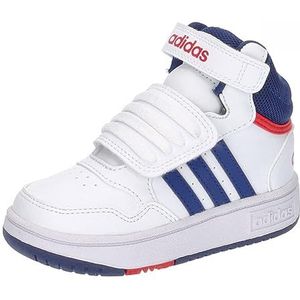adidas Hoops Mid 3.0 AC I Sneakers voor kinderen, uniseks, wit (Ftwr White Victory Blue Better Scarlet), 19 EU