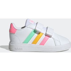 Adidas - Grand Court 2.0 Cf - Babyschoenen - Wit - Synthetisch Leer