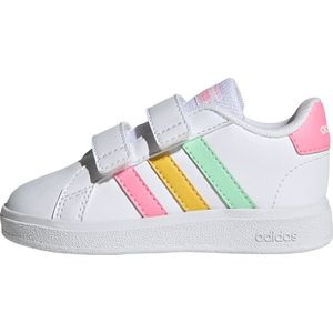 Adidas - Grand Court 2.0 Cf - Babyschoenen - Wit - Synthetisch Leer