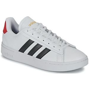adidas Grand Court Alpha, tennisschoenen voor heren, Ftwr White Core Black Better Scarlet