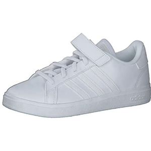 adidas Sneakers voor jongens, groot, kort, elastisch, kant en strap, Ftwr White Ftwr White Grey One, 38.5 EU
