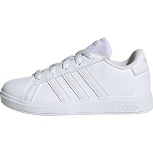 Adidas, Witte Grand Court Sneakers voor Jongeren Wit, Heren, Maat:35 1/2 EU