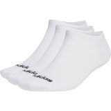 adidas - Thin Linear Low-Cut Socks - Wit/Zwart - 3 Paar