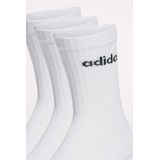 adidas - Sportswear Linear - Gevoerde Sokken - Wit - 3 Paar