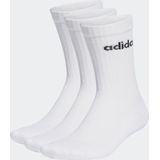 adidas - Sportswear Linear - Gevoerde Sokken - Wit - 3 Paar