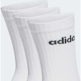 adidas - Sportswear Linear - Gevoerde Sokken - Wit - 3 Paar