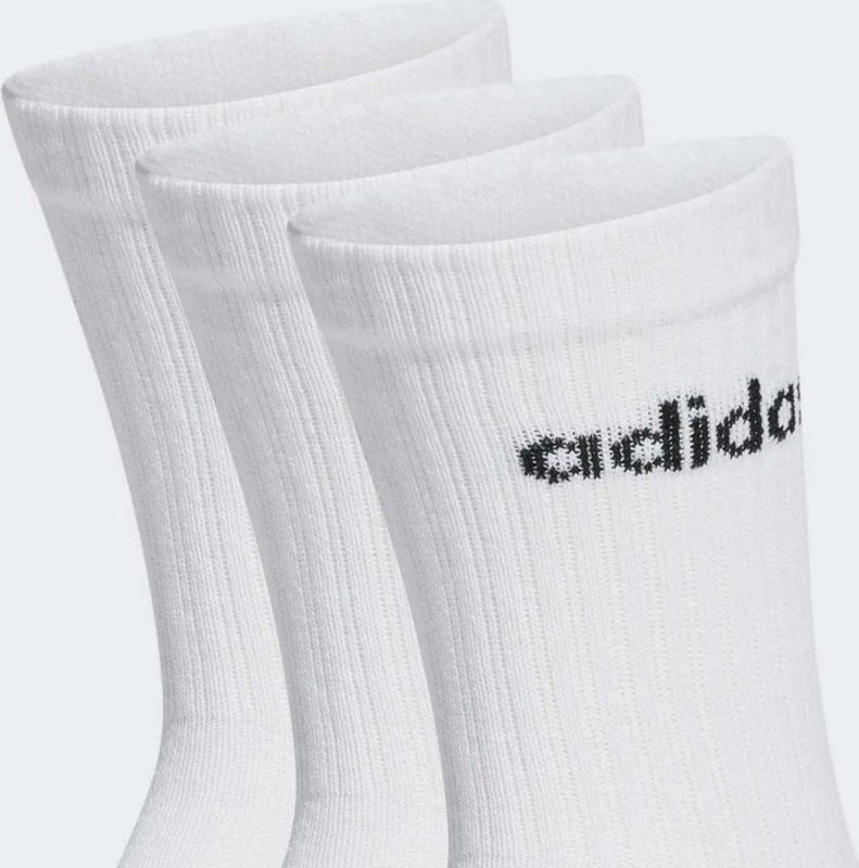 adidas - Sportswear Linear - Gevoerde Sokken - Wit - 3 Paar