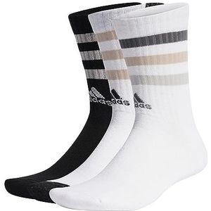 Adidas Uniseks sokken met 3 strepen, Cushioned Crew, 3 paar
