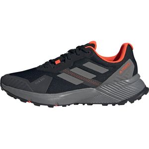 adidas Terrex Soulstride RAIN.RDY Trail Running Schoenen Sneakers voor heren, Core Zwart/Grijs Four/Solar Rood