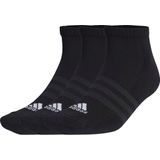 adidas - Sportswear - Korte Sokken - Zwart - 3 Paar, Gevoerde Zool, Ademend, Stretch