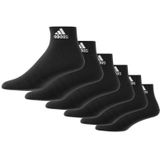 adidas Sportswear Gevoerde Sportswear Enkelsokken 6 Paar Unisex Zwart
