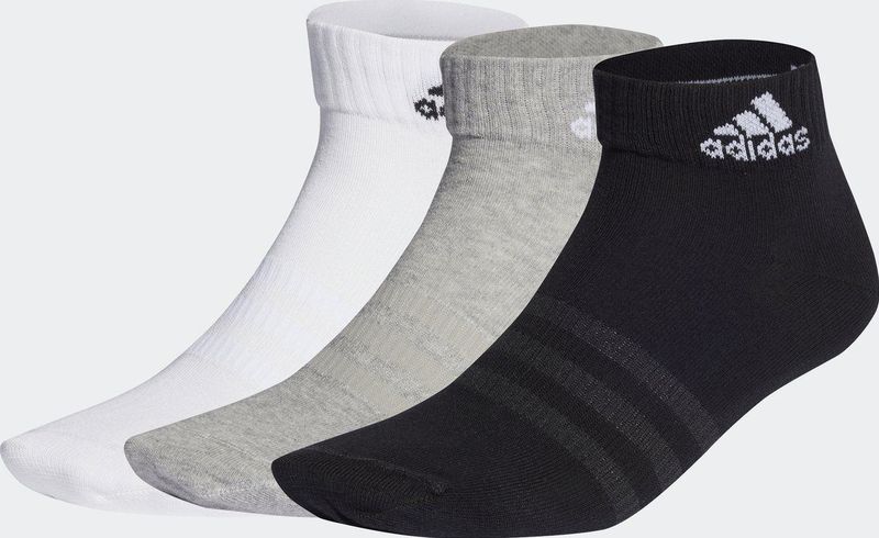 adidas - Badge of Sport - Enkelsokken - Zwart - 51% Katoen / 46% Gerecycled Polyester