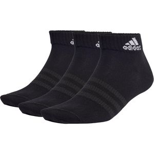 adidas Sportswear Enkelsokken 6 Paar - Unisex - Zwart