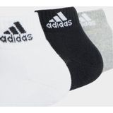 adidas - Gevoerde Enkelsokken - Grijs - 3 Paar - Katoen / Polyester