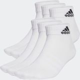 adidas Sportswear Dunne en Lichte Sportswear Enkelsokken 6 Paar - Unisex - Wit