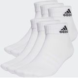 adidas Sportswear Dunne en Lichte Sportswear Enkelsokken 6 Paar - Unisex - Wit- 46-48