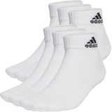 adidas Sportswear Dunne en Lichte Sportswear Enkelsokken 6 Paar - Unisex - Wit