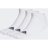 adidas - Cushioned Low-Cut Socks - Wit/Zwart - 3 Paar