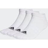 adidas - Cushioned Low-Cut Socks - Wit/Zwart - 3 Paar