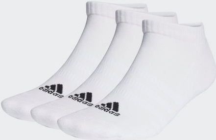 adidas - Cushioned Low-Cut Socks - Wit/Zwart - 3 Paar