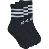 adidas - 3-Stripes - Gevoerde Sokken - Zwart - 3 Paar - Katoenmix